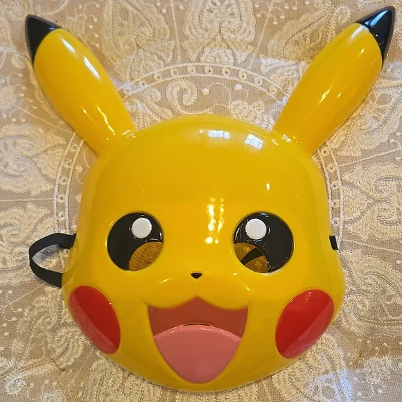 Yellow Pikachu Mask Costume Mask NWT - Picture 3 of 6